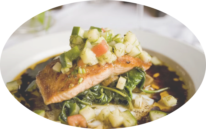 A plated culinary dish